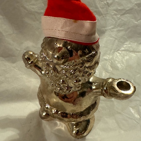 VINTAGE SANTA CANDLE HOLDER METAL JAPAN - Picture 5 of 8